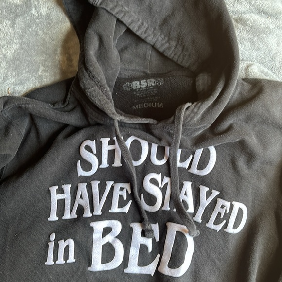 Black Should Have stayed in bed Hoodie - Picture 2 of 3